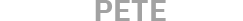 PartyPeteShop Logo in Grayscale